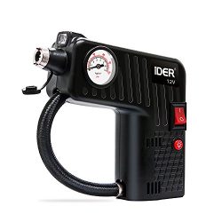 iDER Portable Tire Inflator, Five in One Multi-function 12V DC Electric Auto Tire Air Compressor ...