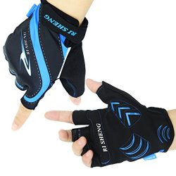 Cycling Gloves Men’s Women’s Mountain Bike Gloves Half Finger Bicycle Riding Gloves  ...