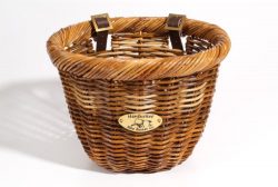 Nantucket Bike Basket Co Cisco Collection Oval Bicycle Basket (Tan, 14 X 11 X 9.5)