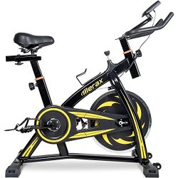 Merax S301 indoor Cycling Bike Cycle Trainer Exercise Bicycle (Color Yellow)