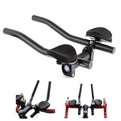 Bicycle Rest Handlebar TT Handlebar Triathlon Clip-On Aero Bars Tri Bars Adjustable Bike Cycling ...