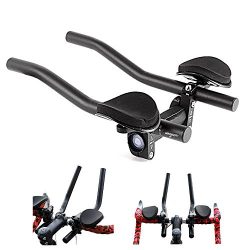 Bicycle Rest Handlebar TT Handlebar Triathlon Clip-On Aero Bars Tri Bars Adjustable Bike Cycling ...