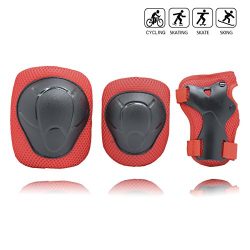 Kids/Child Cycling Inline Roller Skating Knee Pads Elbow Pads Wrist Guards Protective Gear Set f ...