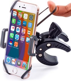 Bike & Motorcycle Phone Mount – For iPhone 8 (X, 7, 5, 6 Plus), Samsung Galaxy or any  ...