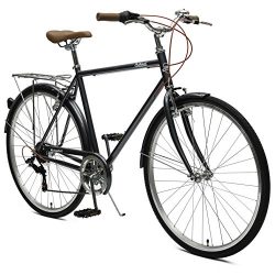 Critical Cycles Beaumont-7 Seven Speed Men’s Urban City Commuter Bike; 54cm, Graphite