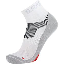 GORE BIKE WEAR Xenon Socks, White/Red, Size 10.5-12