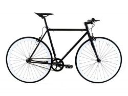 Golden Cycles Single Speed Fixed Gear Bike with Front & Rear Brakes