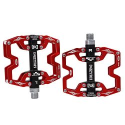 Mzyrh Mountain Bike Pedals, Ultra Strong Colorful CNC Machined 9/16 Cycling Sealed 3 Bearing Ped ...