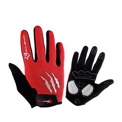 Rockbros Bike Riding Gloves MTB BMX Anti-slip Cycling Mittens Full Finger Gel Pad Men’s Gloves