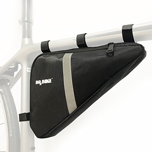 DRBIKE Bike Frame Storage Bag, Bicycle Triangle Strap-On Pouch for ...