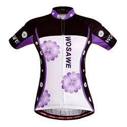 Aogda Cycling Jerseys Women Bike Shirts Bicycle Bib Shorts Ladies Biking Pants Tights Clothing ( ...