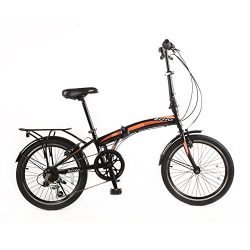 ZOYO 20″ Folding Bikes 7Speed Shimano Gears 20-Inch Folding Bike Lightweight Bicycle (Black)