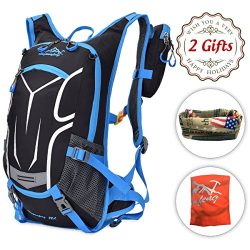 Cycling Running Backpack – 18L Hydration Camel Pack Waterproof Bike Bag, Small Daypack for ...