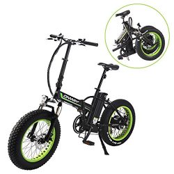 ONWAY Fat Tire 20 Inch Electric Bikes 350w 36v Snow Folding Bicycles Lithium Battery E-bikes For ...