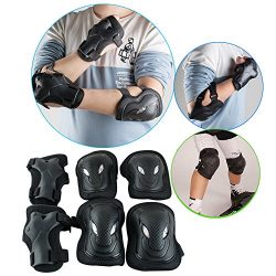 Enshey 3 In 1 Protective Gear Kids Safety Pad Knee Pads Elbow Pads Wrist Guards Sports Protectiv ...