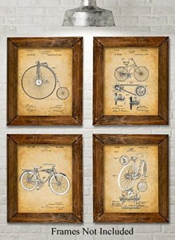 Original Bicycle Patent Art Prints – Set of Four Photos (8×10) Unframed – Great ...