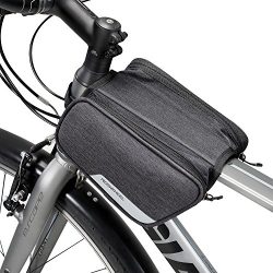 Winkeyes Bike Frame Bag Top Tube, Front Bag, Bicycle Handlebar Bag Outdoor Cycling Bike Bag Pack ...