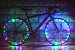 OuterStar Bicycle Wheel Light, Ultra Bright LED Bike Wheel Light, Safety Bike Tire Light, Cool G ...