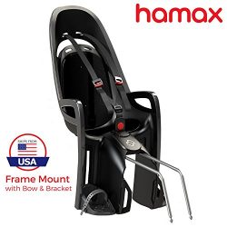Hamax Zenith Rear Child Bike Seat (Grey/White, Frame Mount)