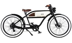 GREASER RETRO STYLE Electric BIKE – 26″ Wheels, Bafang 350W Brushless Electric Motor ...