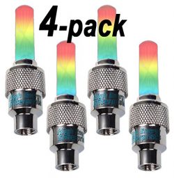 LED Multi-color Wheel Lights (4-pack) – Safety Visibility, Waterproof, Automatic L.E.D.s