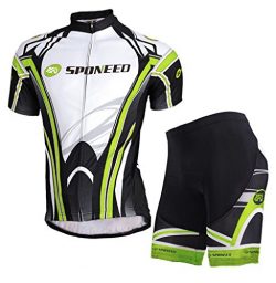 sponeed Bicycle Jersey, Men’s Cycling Clothing Padded Shorts Pants Breathable Asian XXL/US ...