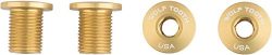 Wolf Tooth Components 30T 10mm Chainring Bolt: Gold Set of 4 Dual Hex Fittings