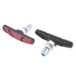 Dimart Mountain Bicycle Bike Parts Black Red Bike Rubber Brake Pads 2 Pcs