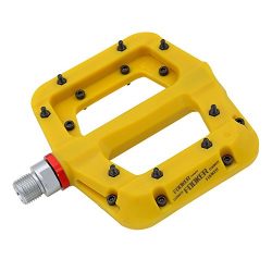 FOOKER MTB Bike pedal Nylon Composite 9/16 Mountain Bike Pedals High-Strength Non-Slip Bicycle P ...