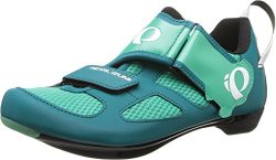 Pearl iZUMi Women’s W TRI Fly V Cycling Shoe, Deep Lake/Gumdrop, 42.5 EU/10.4 B US