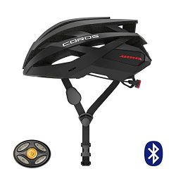 Coros OMNI Smart Cycling Helmet w/Bone Conducting Audio, LED Tail Lights & Removable Visor | ...