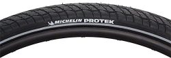 Michelin Protek Bicycle Tire, Black, 27 x 1 1/4-Inch