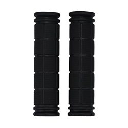 Promisen Soft New Bicycle Handlebar Grips Fixie Fixed Gear Bike Rubber 8 Colors (black)