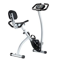 FEIERDUN Exercise Bike, Folding Stationary Bikes Adjustable Upright Magnetic excersize bicycle