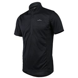 Short Sleeve Cycling Jersey Men’s Quick Dry Basic Shirts BLACK XL