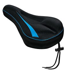 XwerX Components Gel Bike Seat Cover – Comfortable Bike Seat Cushion Soft Saddle Cover for ...