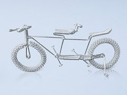 Unique Metal Crafts Gift Art Road Tandem LOVE Bike Model Wedding Christmas Tree Ornaments Decora ...