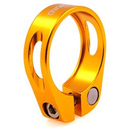 Clearance 31.8mm Cycling Mountain Seat Clamp Alloy Quick Release BMX MTB GOLD