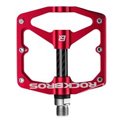 RockBros Bicycle Pedals 9/16 Lightweight Road Mountain Bike Pedals Carbon Fiber Sealed Bearings  ...