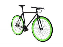 Golden Cycles Single Speed Fixed Gear Bike with Front & Rear Brakes