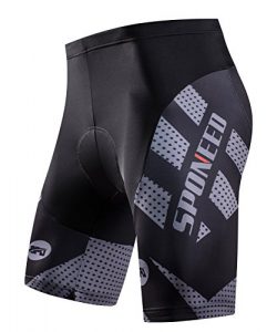 sponeed Men’s Bike Shorts Padded Race Fit Bicycle Bottoms Not Baggy Cycling Short Racing F ...