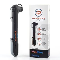 BeSpoke Cycling Gear Mini Bike Pump & tire repair kit – dual nozzle fits Presta &  ...