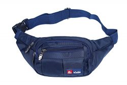 Toudorp Fanny Pack 4 Pockets Waist / Bum Bag 26 – 44 inches Adjustable Belt for Men and Wo ...