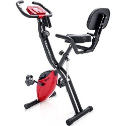 Merax Folding 3 in 1 Adjustable Exercise Bike Convertible Magnetic Upright Recumbent Bike, with  ...