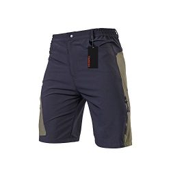 TOMSHOO Men’s Baggy Cycling Shorts Breathable Loose-Fit Mountain Bike Shorts Outdoor Sport ...