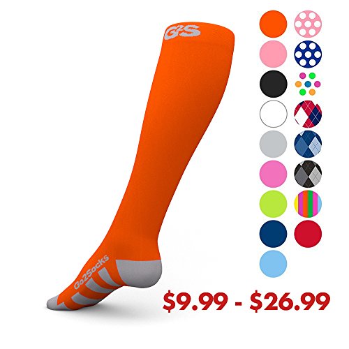 GO2 SOCKS High Compression 20-30 mmHG Sport Line-Athletic Socks for Men & Women-Stockings fo ...