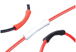 Bicycle Frame Protection Protector Rubber Sleeve for Shifter Brake Cable 3 Colors， 4 pcs/bag (Red)