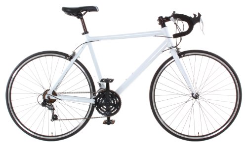 Vilano Aluminum Road Bike Commuter Bike Shimano 21 Speed 700c Large (58cm) Bicycle, White, 58 cm ...