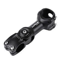 FOMTOR Bike Adjustable Stem 31.8mm 0~60 Degree Adjustable Handlebar Stem for Mountain Bike Road  ...