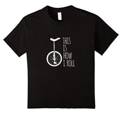 Kids How I Roll Unicycle T-Shirt 12 Black